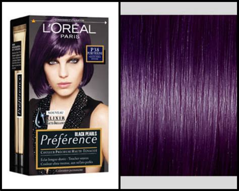 These are the best box hair dye brands for diy makeovers. REFLETS Préférence Black Pearls Reflets P38 Pure Violine ...
