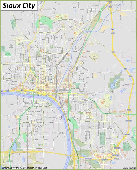 Sioux City Map Iowa Us Discover Sioux City With Detailed Maps