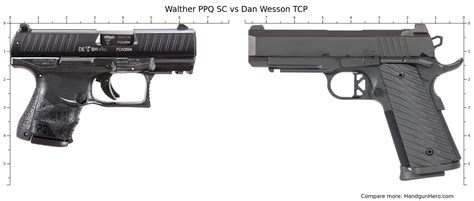 Walther PPQ SC Vs Dan Wesson TCP Size Comparison Handgun Hero