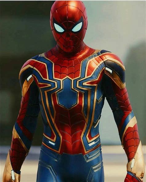 pin by lamari robinson on character art iron spider suit marvel spiderman spiderman