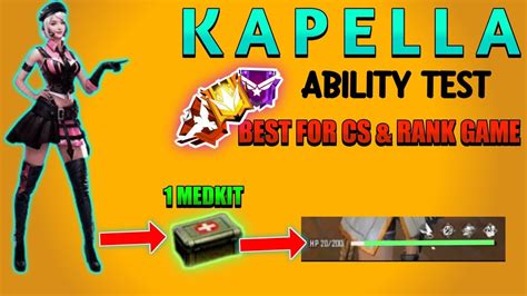 Free Fire Kapella Character Ability Full Details Kapella Character