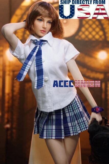 16 Scale School Girl Uniform Set B For 12 Hot Toys Phicen Female