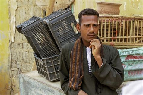 Premium Photo Portrait Of An Egyptian Young Handsome Man In The Street Egypt
