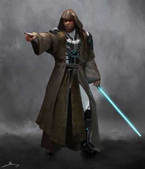 Jedi Master Male Concept Design By Ron Faure On Deviantart