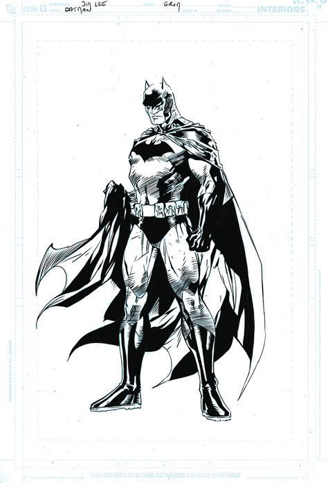 Batman Digital Inking Pencil By Jim Lee By Grimnichou On Deviantart