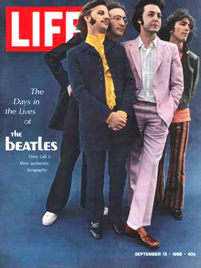 Life Magazine Copyright 1968 Days In The Lives Of Beatles Mad Men Art