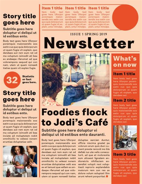 How To Create A One Page Newsletter Template In Indesign Graficznie