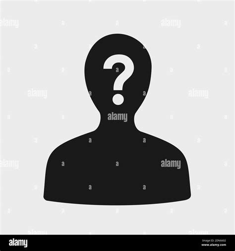 Question Mark Face Silhouette Black And White Stock Photos And Images Alamy
