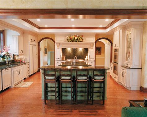 Will it look strange to have birch trim in a mostly white kitchen? Wood Trim White Cabinets | Houzz