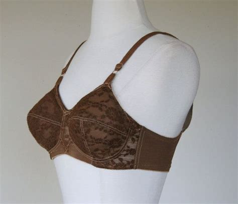 S Brown Padded Bra Pointed Conical Cone Lace Bra Etsy Padded Bras Bra Vintage Outfits