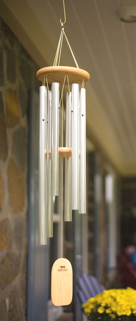 The most common garden wind chime material is metal. Decorative Outdoor Garden Olympos Wind Chime