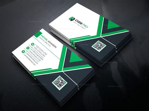 Premium Business Card Design Template In Eps Format 001625 Template