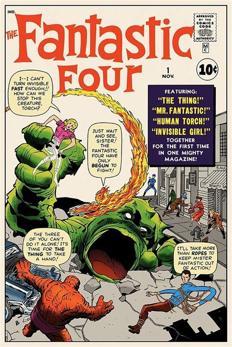 Jack Kirby Jack Kirby Fantastic Four 1 Contemporary Posters For