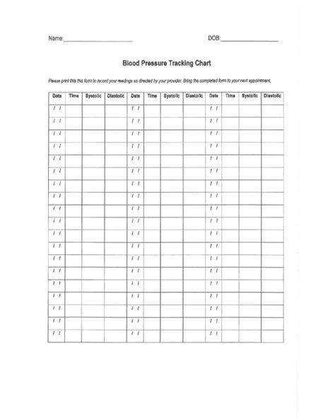 2023 Blood Pressure Log Chart Fillable Printable Pdf And Forms Handypdf