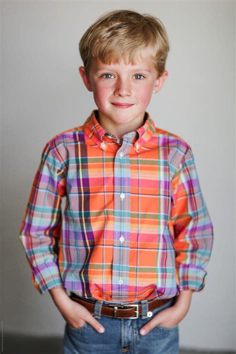 Portrait Of A Handsome Little Boy By Stocksy Contributor Kelly Knox