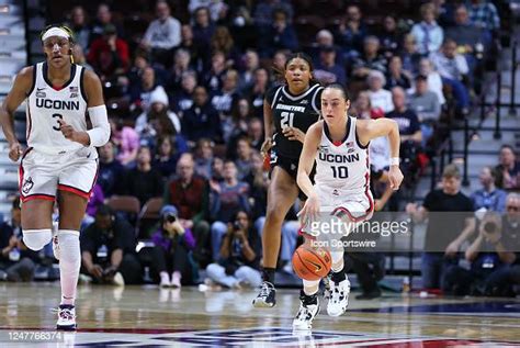 uconn huskies guard nika muhl fast breaks during the big east women s news photo getty images