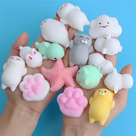 Set 30 Mini Squeeze Squishies Animales Kawaii Antiestrés 468925
