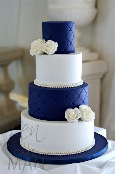 Chocolate cake, vanilla cake, birthday cake. 38 Elegant Blue Wedding Cake Ideas You Will Like - ChicWedd