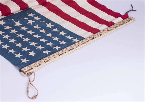 Flag has stars are a symbol of the heavens and the goals to which humankind aspires; 46 Star American Flag | Witherell's Auction House