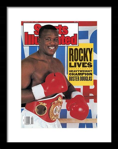 Buster Douglas Heavyweight Boxing Sports Illustrated Cover Framed
