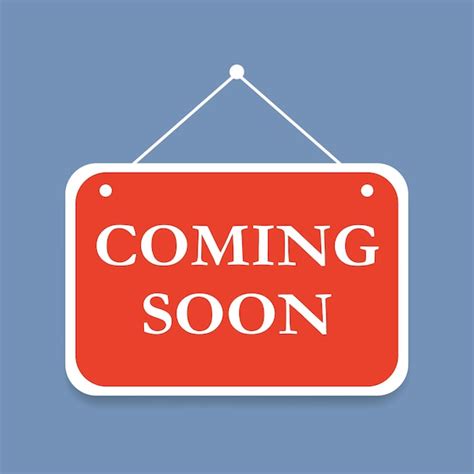 Premium Vector Coming Soon Sign Isolated On Blue Background Vector