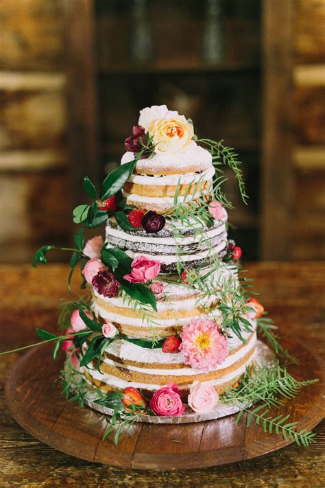 Naked Wedding Cakes That Are Better Without Frosting Weddingwire