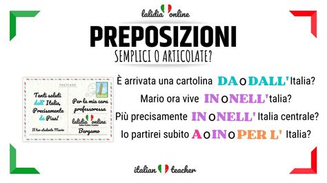 Preposizioni SEMPLICI O ARTICOLATE Italian For Beginners YouTube