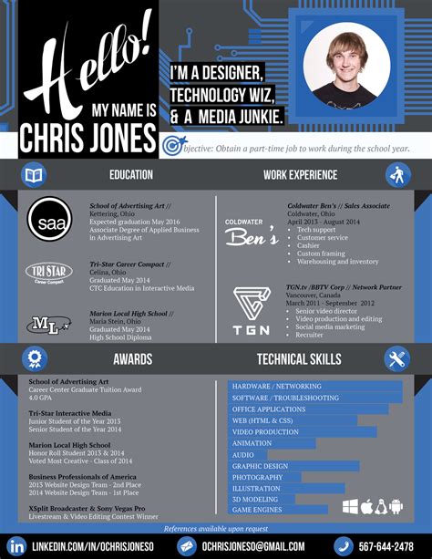 Customized samples based on creative graphic designer with five years of experience working with top brands using adobe illustrator, >photoshop and other adobe suite software. Creative Resume - Graphic / Web Designer by OChrisJonesO ...