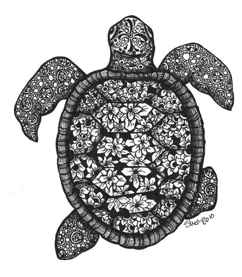 Zentangle Turtle Zentangle Zen Doodle Patterns Zentangle Patterns