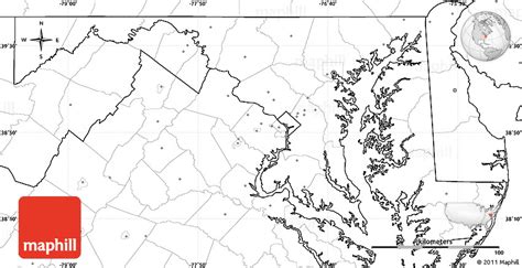 Home » map labels » us map without labels. Blank Simple Map of Maryland, no labels