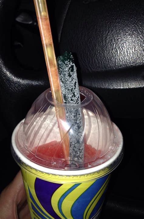 7 11 S Big Sour Candy Straws When You Put It In Your Slurpee It D Harden R Nostalgia