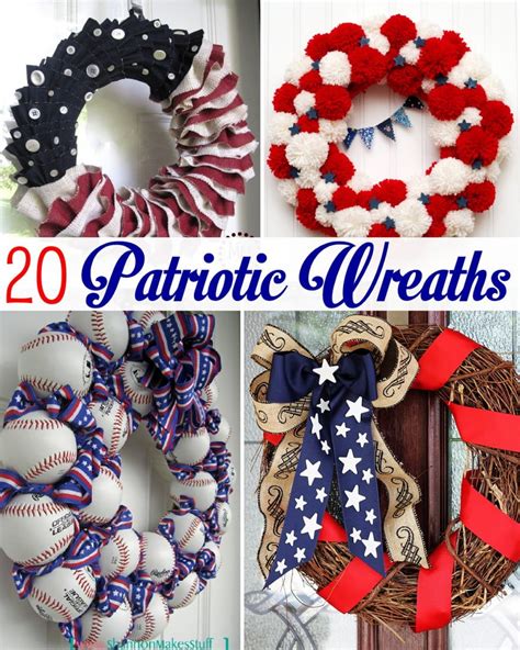 20 Patriotic Wreaths The Scrap Shoppe