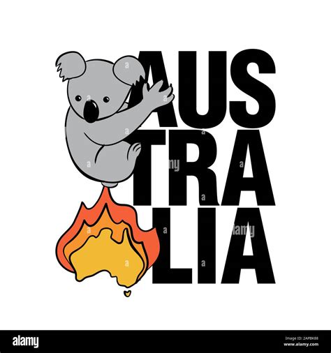 Burning Australia Fleeing Koala Support Wildlife And People In Their