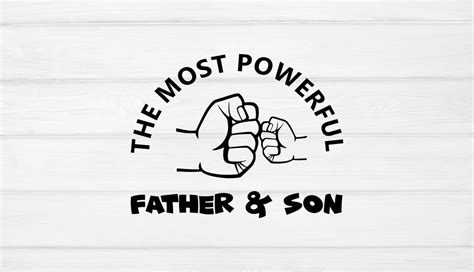 The Most Powerful Father And Son Svg Fist Bump Svg Father And Son Svg