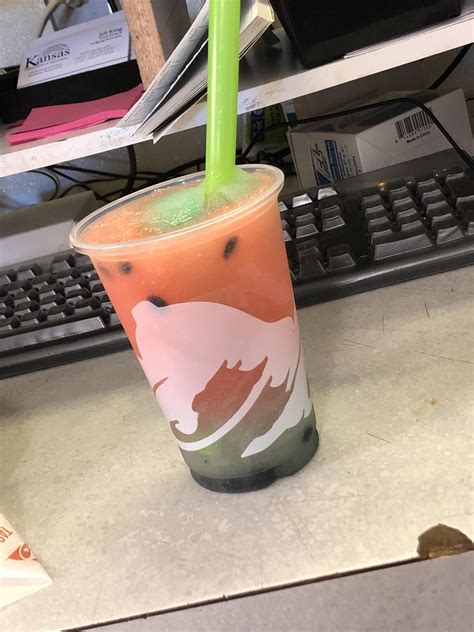 Baja Blast freeze + *New* Watermelon Candy freeze = mmmmmmm : tacobell