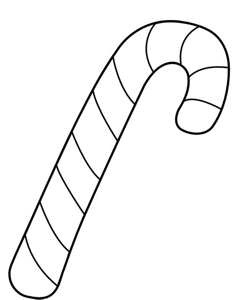 Coloring Pages Of Christmas Candy Canes With Lines Coloring Clip
