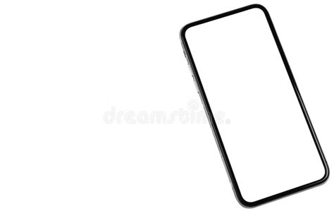 Smartphone With Blank Screen Mock Up Smartphone Isolated Screen