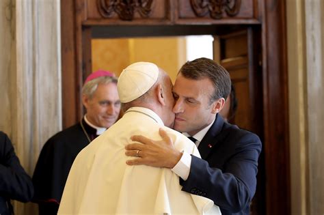 Frances Macron Meets Pope Francis At Vatican