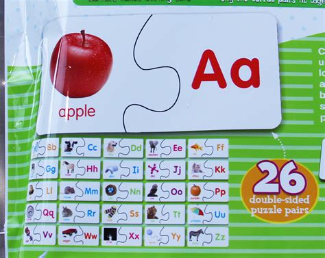 26pcs Alphabet Print Jigsaw Puzzle Match And Learn Puzzle Kids Puzzle