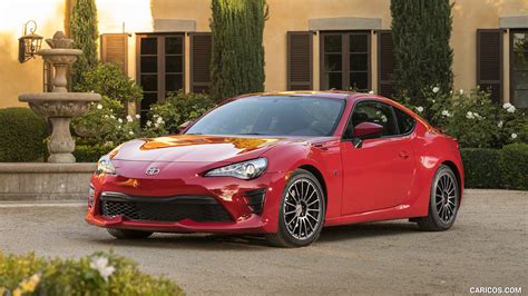 2017 Toyota 86 Red With Trd Accessories Front Three Quarter Caricos