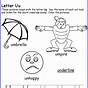 Letter Uu Worksheets For Preschool