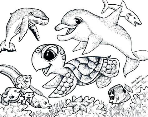 Sea World Coloring Pages At Free Printable Colorings