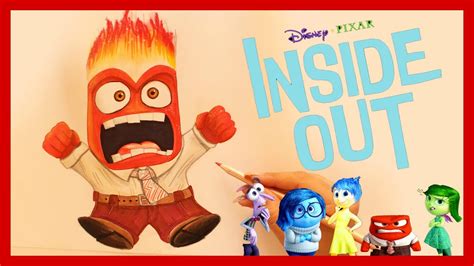 How To Draw And Color Anger From Inside Out ♡ Youtube