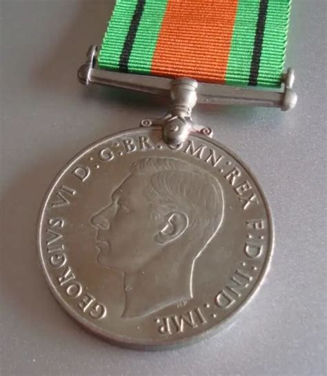 Original British Ww2 Defence War Full Size Medal 1320 Picclick