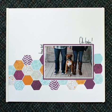 Super Quick And Easy Page Layout Featuring The Creative Memories Hexagon