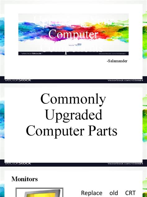 Upgrading Your Computer Components Pdf Computer Hardware Personal
