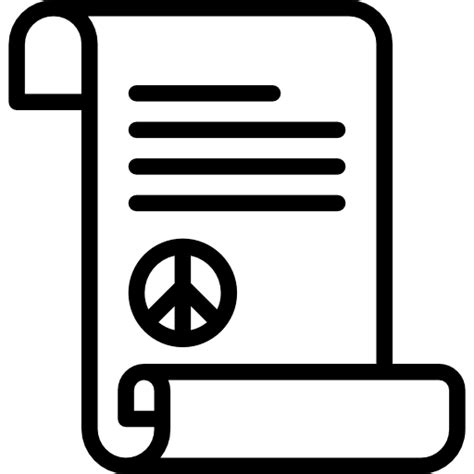 peace treaty special lineal icon