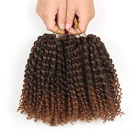 /Pack 10'' Afro Kinky Twist Hair Crochet Braids Ombre ...