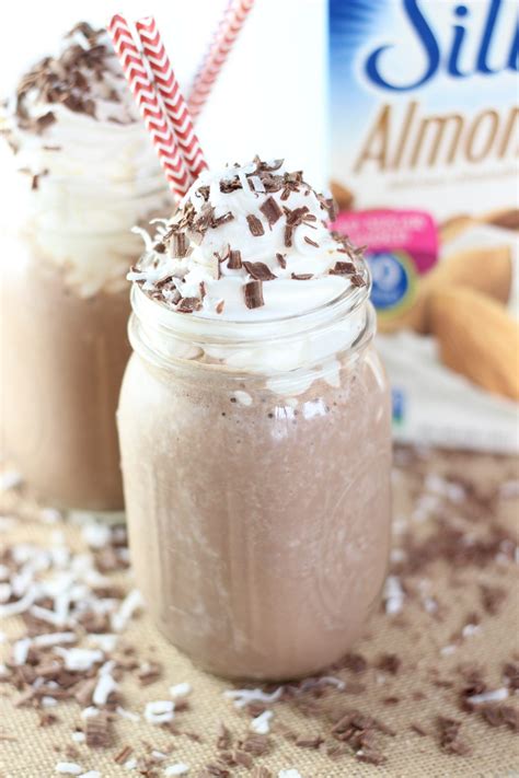 Almond Coconut Mocha Protein Smoothie The Gold Lining Girl