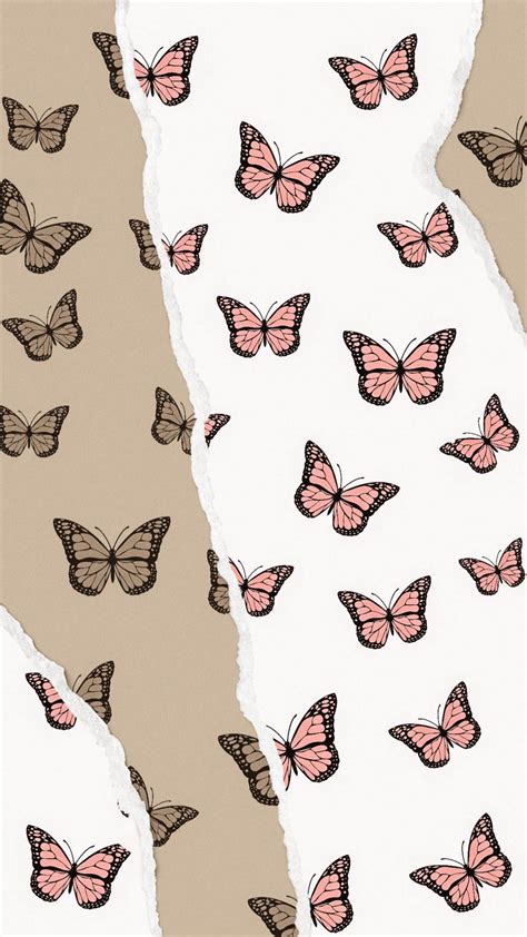 Pink Butterflies Iphone Fondos De Pantalla Mariposas Fondos De